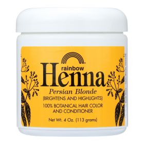 Rainbow Research Henna 100% Botanical Hair Color And Conditioner - Persian Blonde - 4 Oz